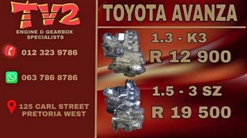 AVANZA ENGINES AVAILABLE