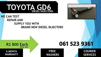 TOYOTA GD6 DIESEL INJECTORS - 3 BRANCHES NATIONWIDE