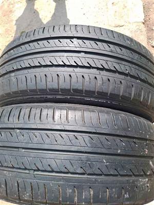 2 X 205/55/16 Goodride normal tyres with sufficient threads left for sell