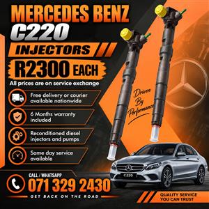 MERCEDES BENZ C220 INJECTORS FOR SALE WITH WARRANTY 