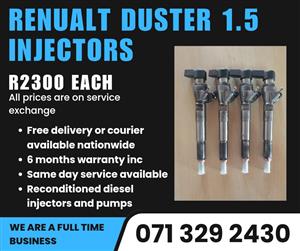 RENUALT DUSTER 1.5 INJECTORS FOR SALE WITH WARRANTY 