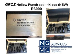 GROZ Hollow Punch Set (14 pieces) NEW!