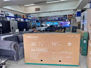 Brand New Hisense 70 inch smart 4k ultrs hd TV is on black Friday special 