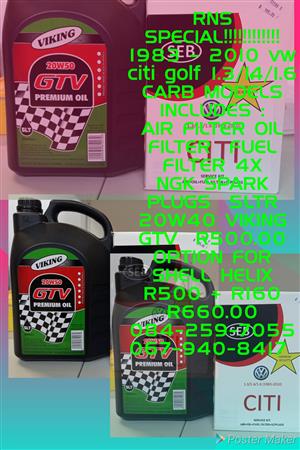 Citi golf service kit and oil special 