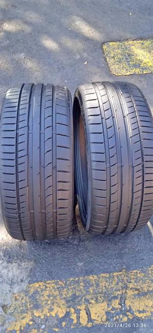 235/35/19 continental tyres with 99% life left on them