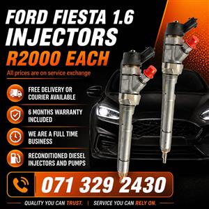 FORD FIESTA 1.6 INJECTORS FOR SALE WITH WARRANTY INCLUDED 