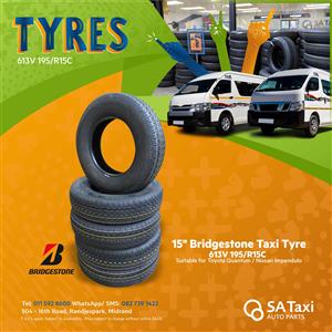New  613 195R15C Bridgestone Taxi Tyre BW