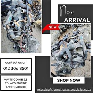  VW T5 Combi 2.0 TDI AXD Engine And Gearbox FOR SALE 