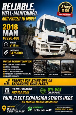 MAN TGS26.480 2018