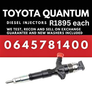 Toyota Quantum diesel injectors for sale
