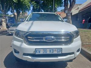 2022 Ford Ranger 2.2 XLT Double cab Diesel, Automatic,  White FULL Service Hi.