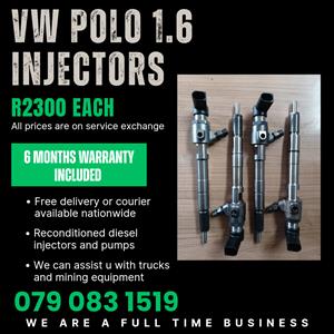 VW POLO 1.6 INJECTORS FOR SALE WITH WARRANTY 