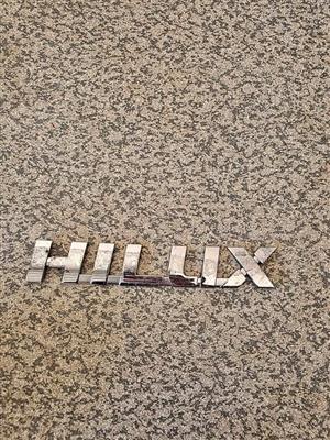 Toyota Hilux Rear Tailgate or Side Fender Badge Emblem