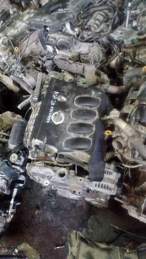 Complete imported Nissan Xtrial MR20 2.0L engine for sale