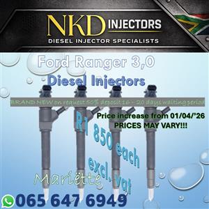Diesel Injectors Ford Ranger 3l (BT50)