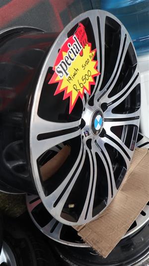BMW M SPORT RIMS/WHEELS (1 CRACKED )