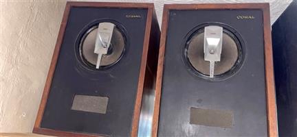 CORAL 10” Speakers Dual in coral cabinets 20 Watts