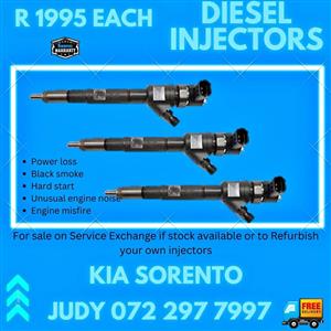 Kia Sorento Diesel Injectors for sale on service exchange or to recon