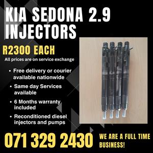 KIA SEDONA 2.9 INJECTORS FOR SALE WITH WARRANTY 