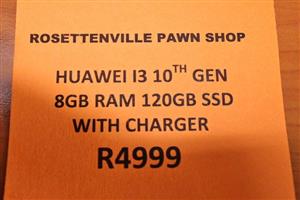 HUAWEI i3 10TH GEB 8GB RAM 120GB SSD WITH CHARGER 