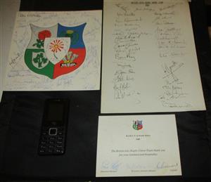 British  Rugby  Team 1980 Signatures  