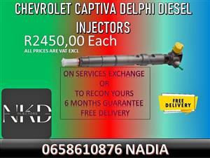 CHEVROLET CAPTIVA DELPHI DIESEL INJECTORS FOR SALE ON EXCHANGE OR RECONDITIONING
