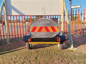 Stainless steel Diesel bowser 500 Liter  /fuel trailer/mini tanker