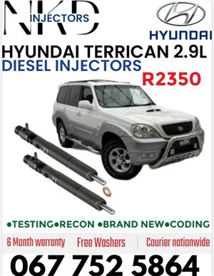 Hyundai Terrican 2.9L Diesel injectors 