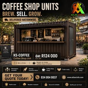 Container for sale - (Coffee  Shop)