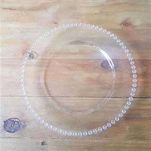 Beaded Plastic Underplates for Hire