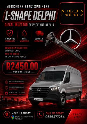 Service_Your_Mercedez_benz_Sprinter_L-Shape_Delphi_Diesel_Injectors_NKD
