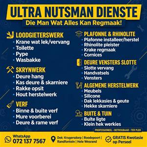 NUTSMAN / HANDYMAN / HOME MAINTENANCE