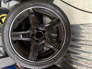 Mercedes AMG 18inch rims and tyres