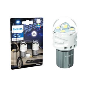 Philips P21/5w LED Ultinon Pro3100 Cool White Bulbs (single contact)