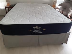 Double bed and base - Firm mattress.