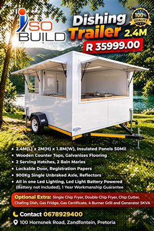 Dishing Trailer for sale on order