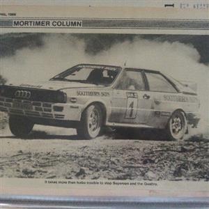 Racing Audi, original racing picture