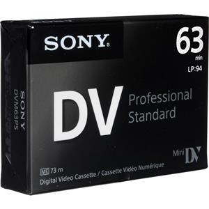  Sony DVM63PS Mini DV 63min Professional Standard - 5 Pack