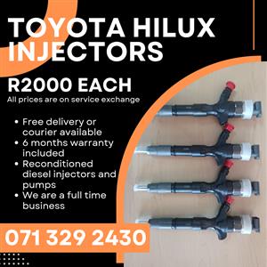 TOYOTA HILUX INJECTORS FOR SALE WITH WARRANTY INCLUDED 