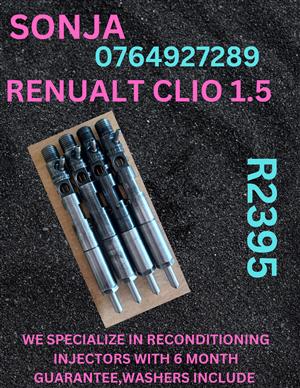 RENUALT CLIO 1.5 DIESEL INJECTORS FOR SALE OR RECON 