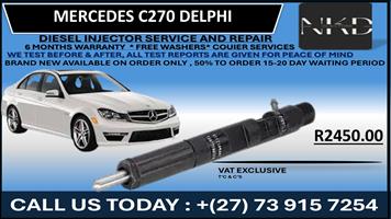Mercedes C270 Delphi Diesel Injectors 