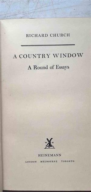 A country window- Richard Church