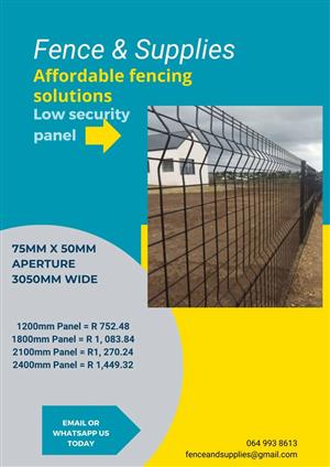 Low security 75mm x 50mm panel prices