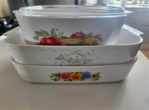 Corning Ware baking dishes