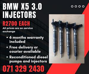 BMW X5 3.0 INJECTORS FOR SALE WITH WARRANTY INCLUDED 