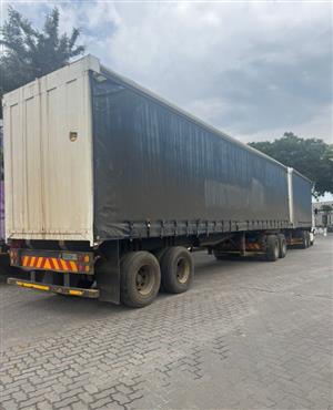 1997/2007 BASSET / SATB 6x12 Tautliner Superlink trailer