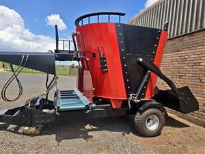 New Agritech 5m³ trailed vertical feed mixers for sale at Mad Farmer SA