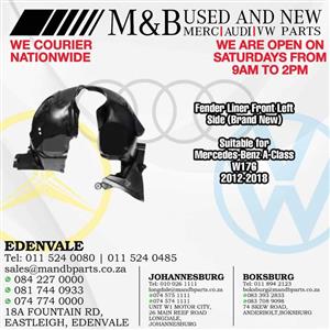 Fender Liner Front Left Side (Brand New) Suitable for Mercedes-Benz A-Class W