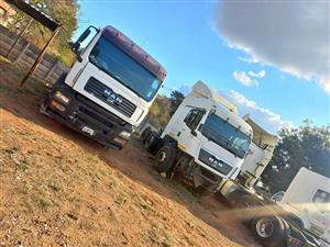 MAN tga/tgs trucks stripping for parts