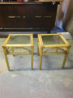 Bamboo side tables